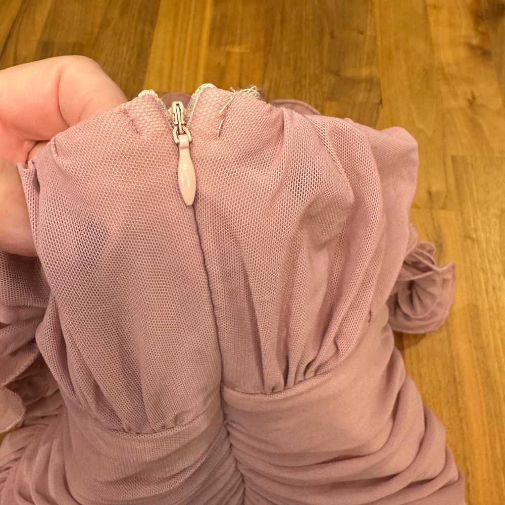 Sage + Paige Blush Ruched Dress โ Size Medium โ NWT - Picture 5 of 7